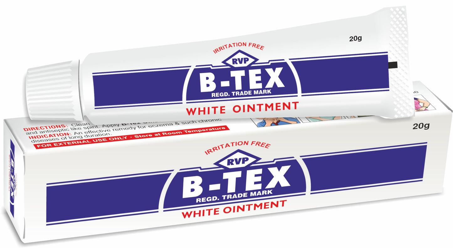 B Tex White Ointment Tube 20 gm